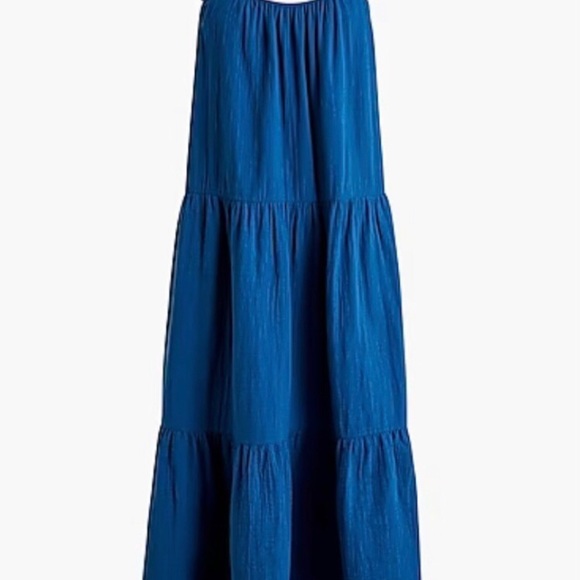 JCrew Factory ruffle strap gauze maxi dress - Picture 4 of 9
